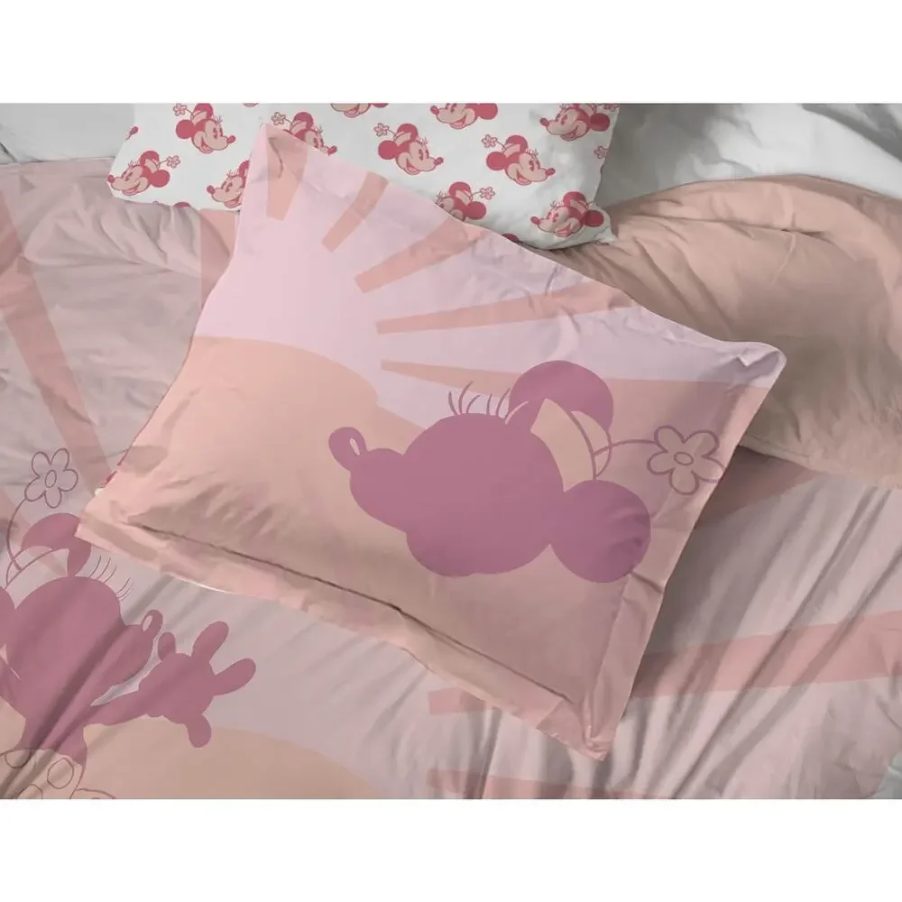 NEW Franco Disney Minnie Mouse 5 Piece Twin Comforter & Sheet Set PINK